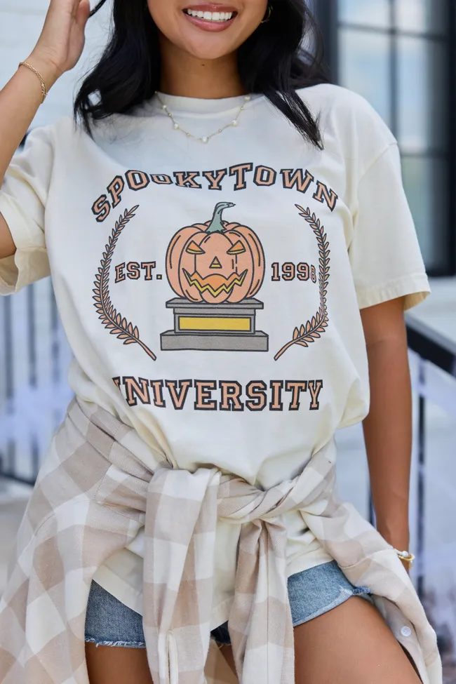 Spookytown Ivory Graphic Tee sold by Pink Lily product image thumbnail 2