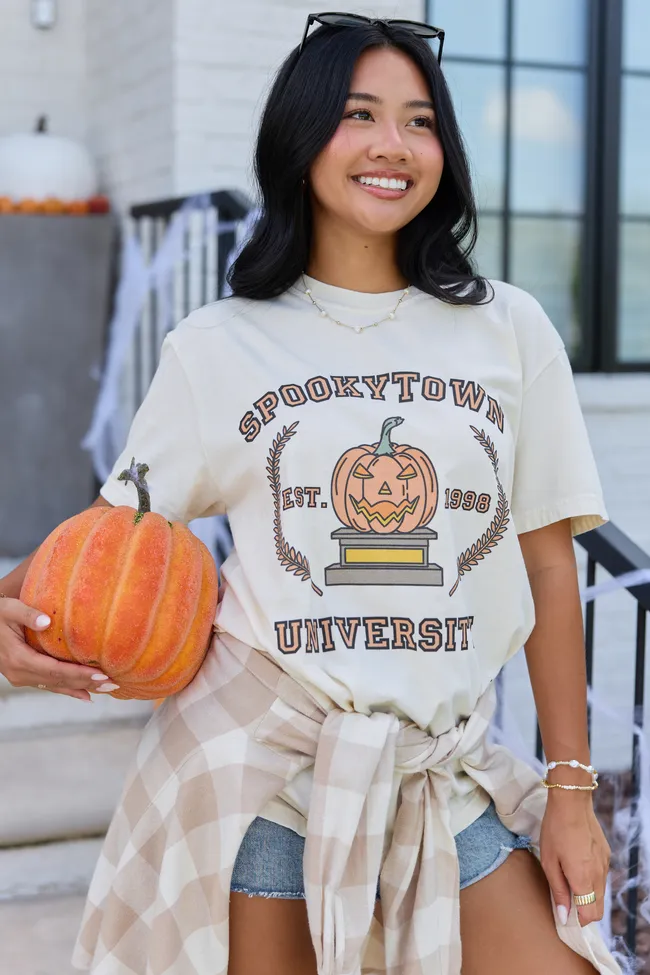 Spookytown Ivory Graphic Tee sold by Pink Lily product image thumbnail 4