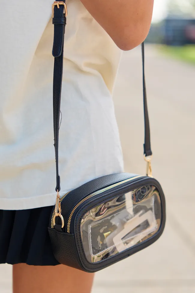 All Access Clear Black Crossbody Bag sold by Pink Lily product image thumbnail 2