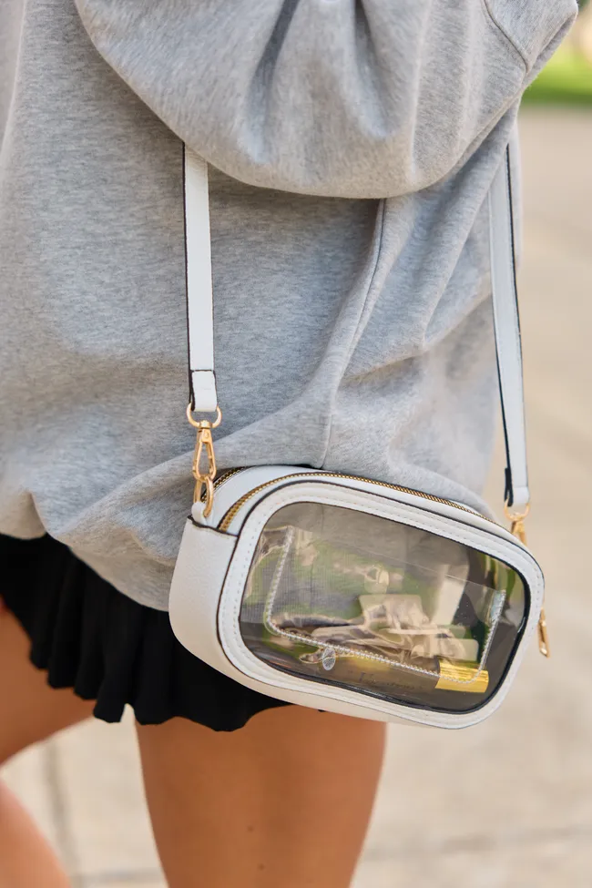 All Access Clear White Crossbody Bag sold by Pink Lily product image thumbnail 3
