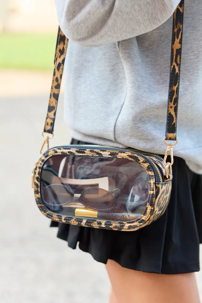 All Access Clear Leopard Crossbody Bag sold by Pink Lily product image thumbnail 3