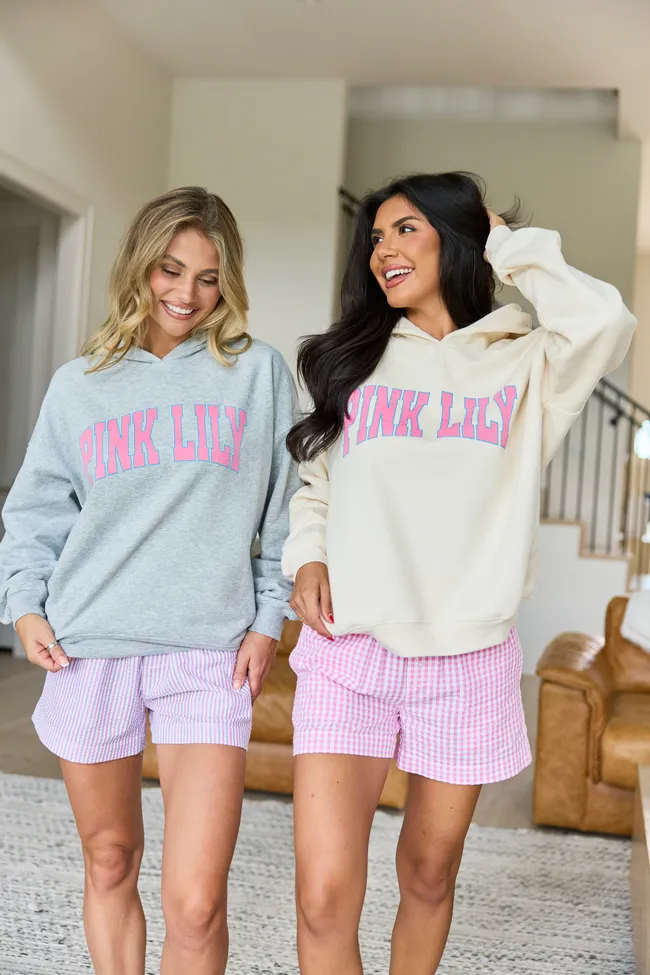 Pink Lily Block Light Grey Graphic Hoodie sold by Pink Lily product image thumbnail 5