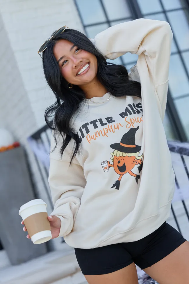 Little Miss Pumpkin Spice Cream Graphic Sweatshirt sold by Pink Lily product image thumbnail 3