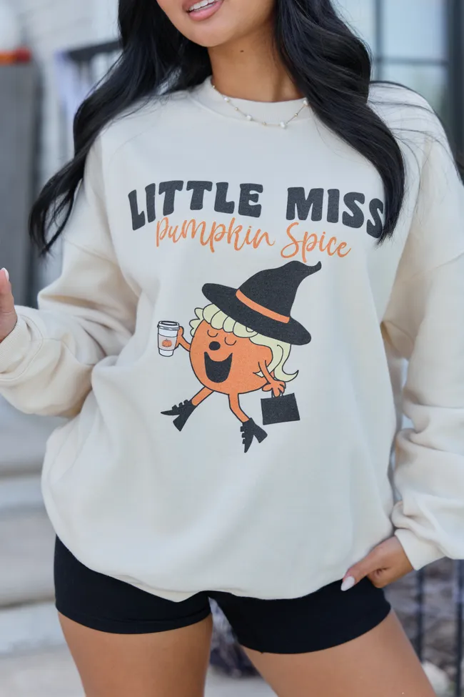 Little Miss Pumpkin Spice Cream Graphic Sweatshirt sold by Pink Lily product image thumbnail 2