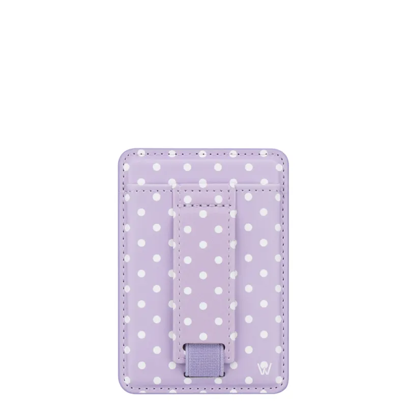Grape Dots Magnetic Wallet made by Pink Lily
