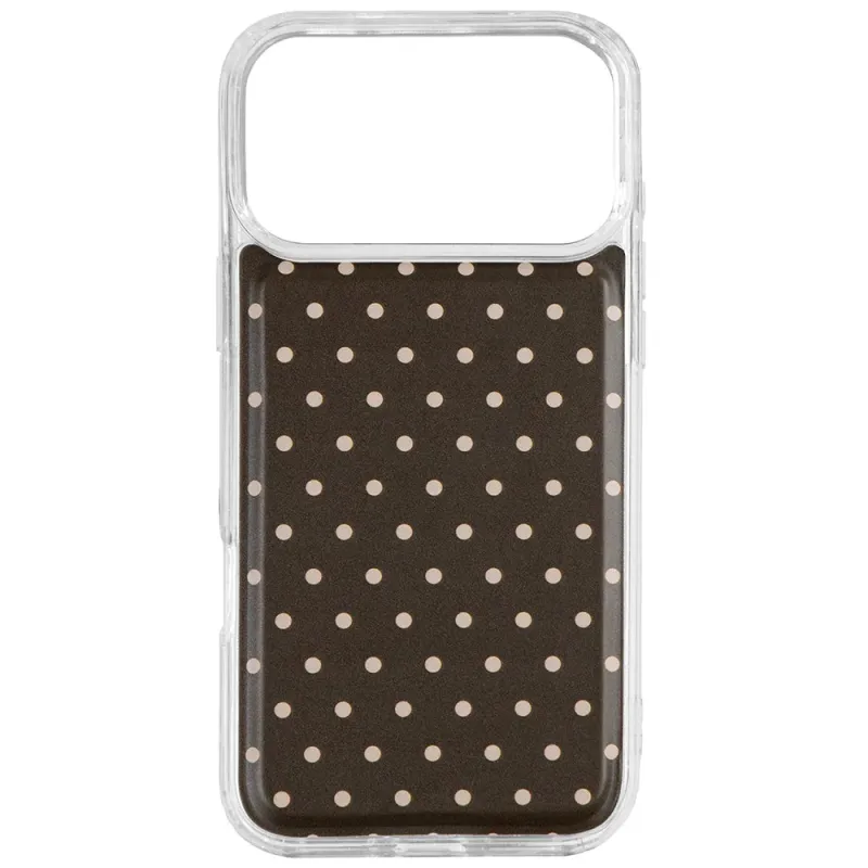Cocoa Dot Magnetic Case made by Pink Lily