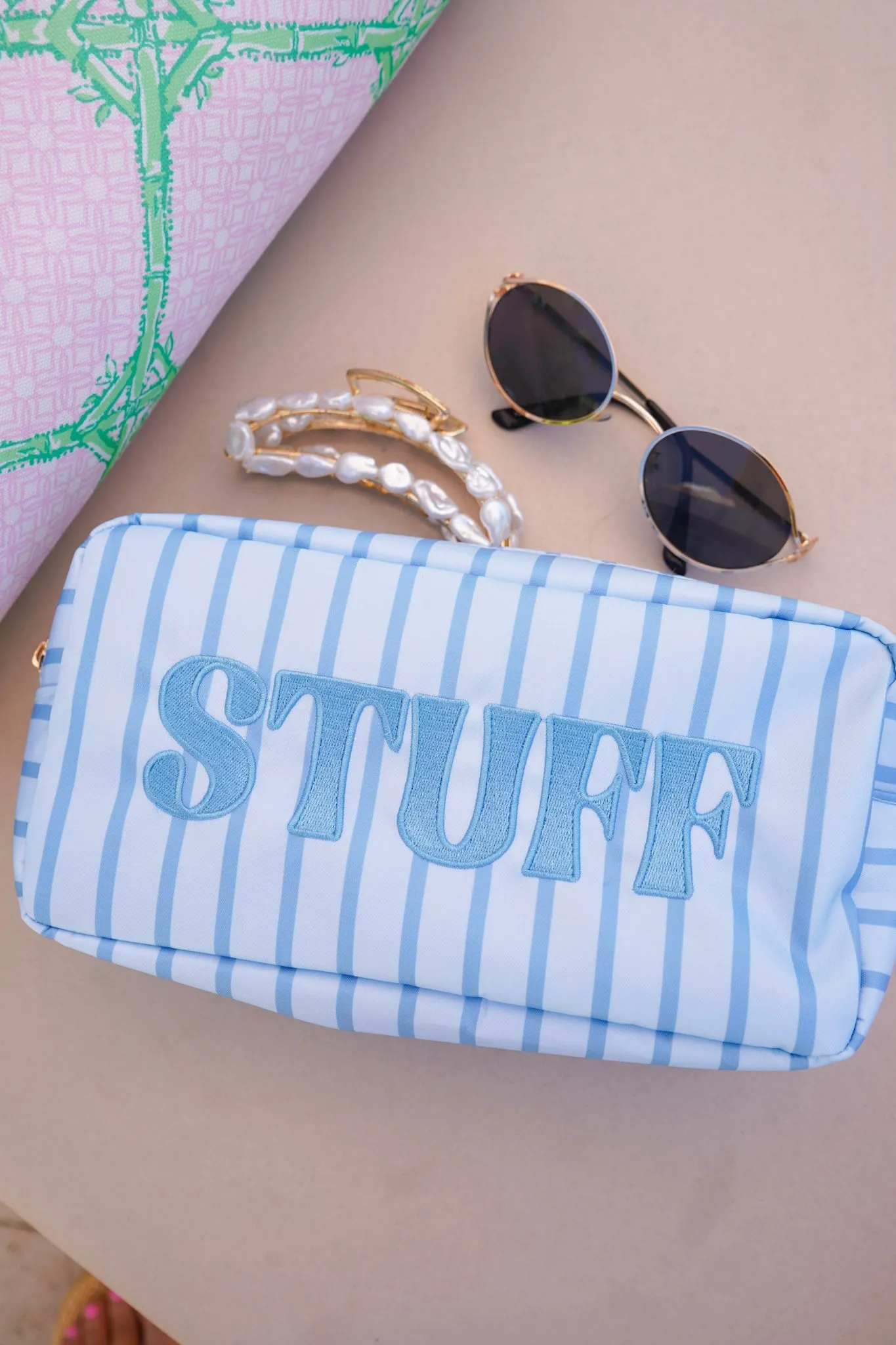 Striped Travel- Ready Cosmetic Bags sold by Pink Lily product image thumbnail 5