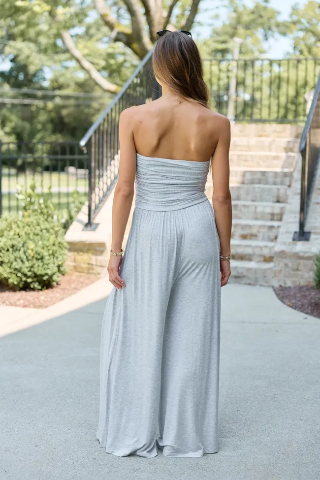 Tabitha Heather Grey Sleeveless Jumpsuit SALE sold by Pink Lily product image thumbnail 5