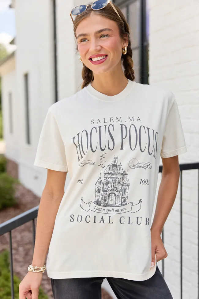 Hocus Pocus Ivory Graphic Tee sold by Pink Lily product image thumbnail 4