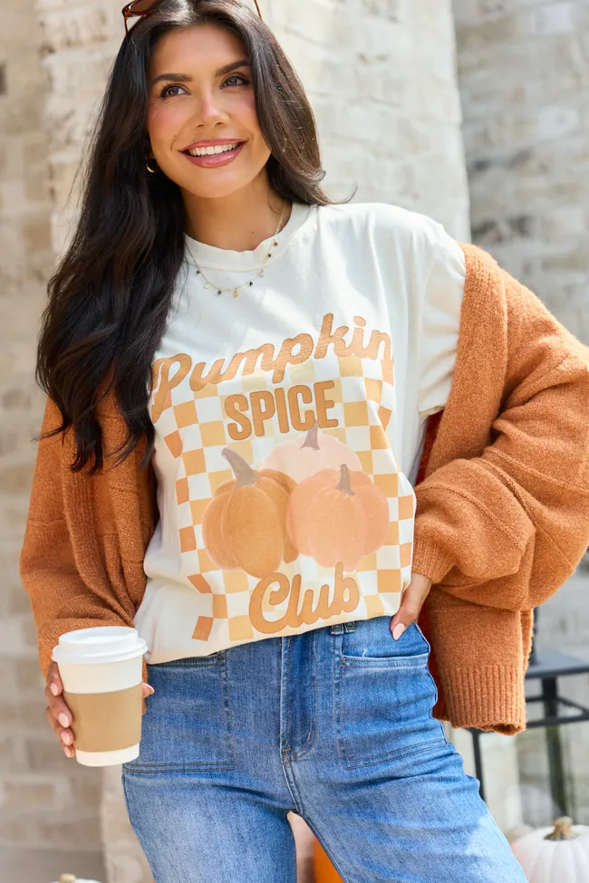 Pumpkin Spice Club Ivory Comfort Colors Graphic Tee SALE sold by Pink Lily product image thumbnail 4