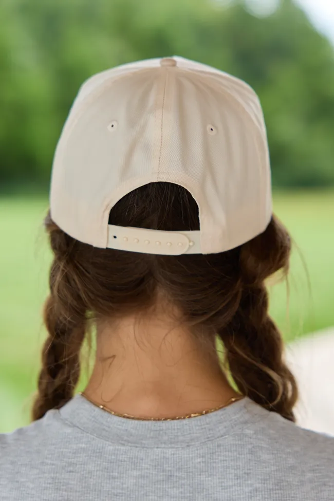 Go Ask Your Dad Natural/Khaki Embroidered Trucker Hat sold by Pink Lily product image thumbnail 3