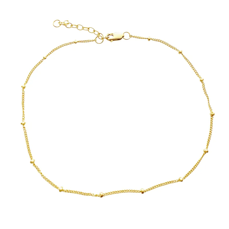 Satellite Anklet made by Tiny Tags