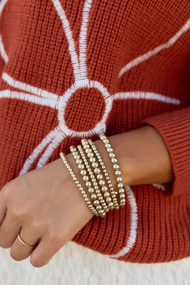 The Golden Stack Beaded Bracelet Set sold by Pink Lily product image thumbnail 2