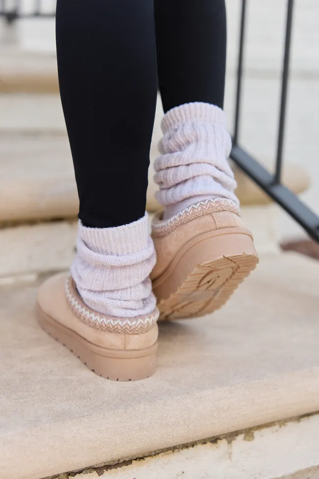 For The Moment Sand Slip-On Booties sold by Pink Lily product image thumbnail 4