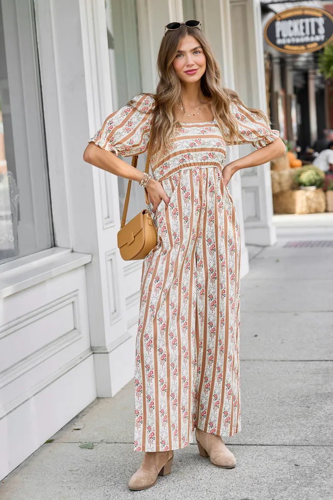 Wild Magnolia Smocked Wide Leg Jumpsuit sold by Pink Lily product image thumbnail 3