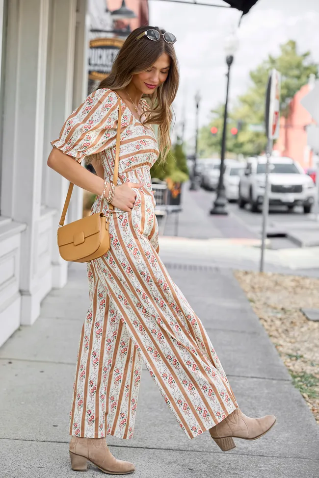 Wild Magnolia Smocked Wide Leg Jumpsuit sold by Pink Lily product image thumbnail 2