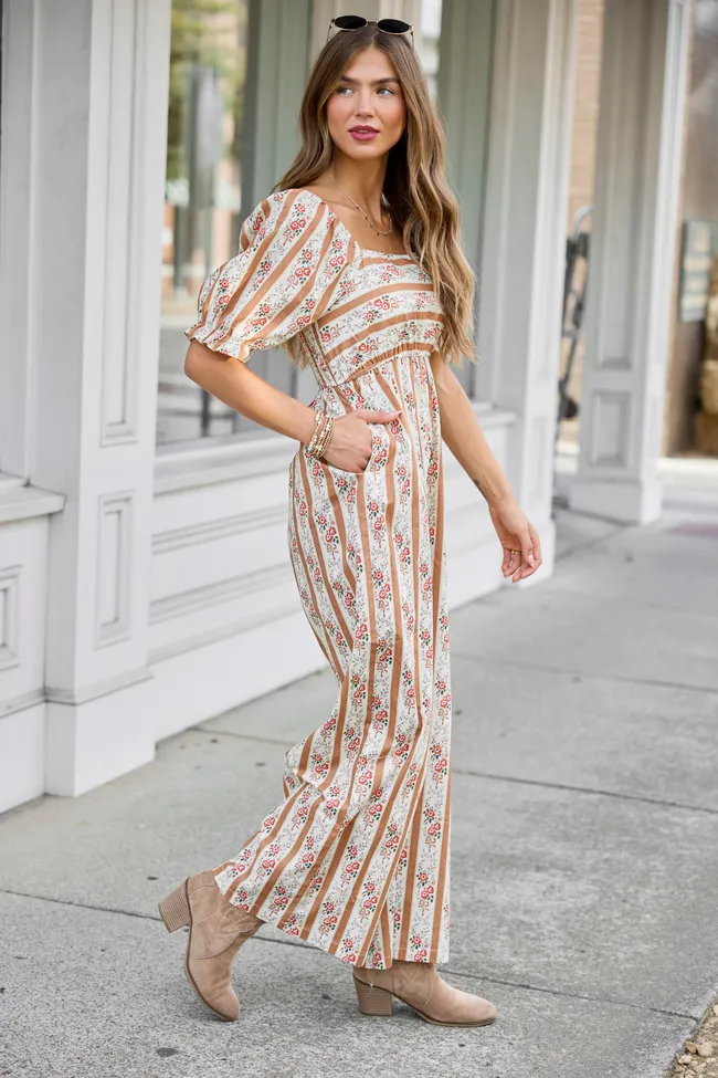 Wild Magnolia Smocked Wide Leg Jumpsuit sold by Pink Lily product image thumbnail 4
