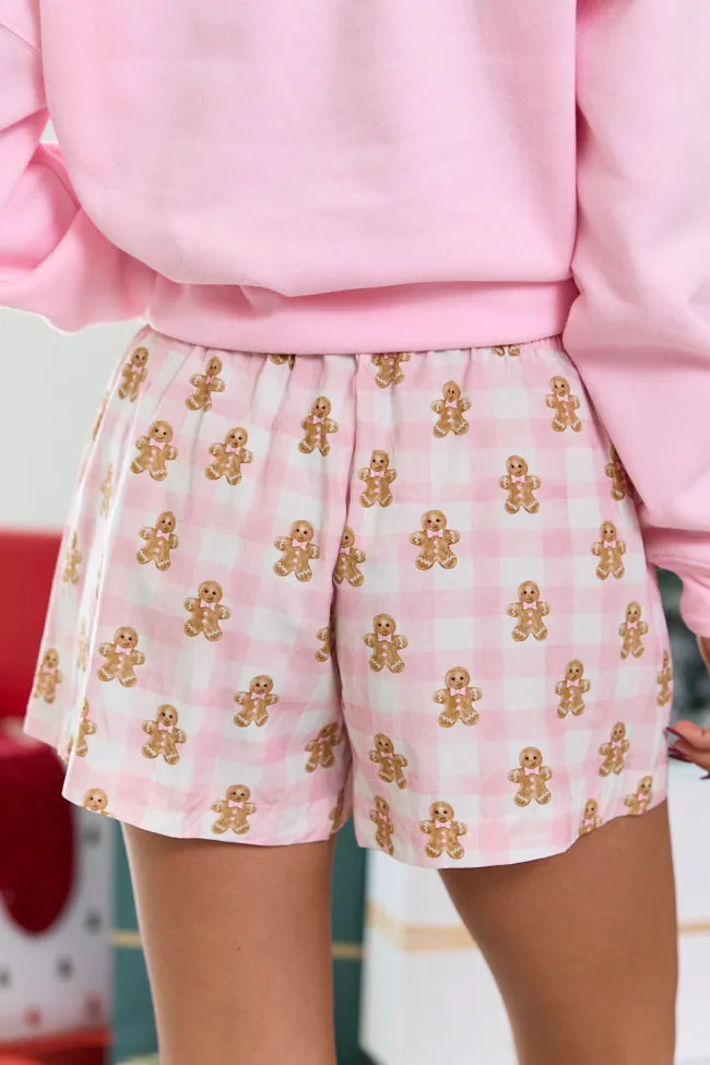 Easy Days Gingerbread Pink Gingham Shorts sold by Pink Lily product image thumbnail 4