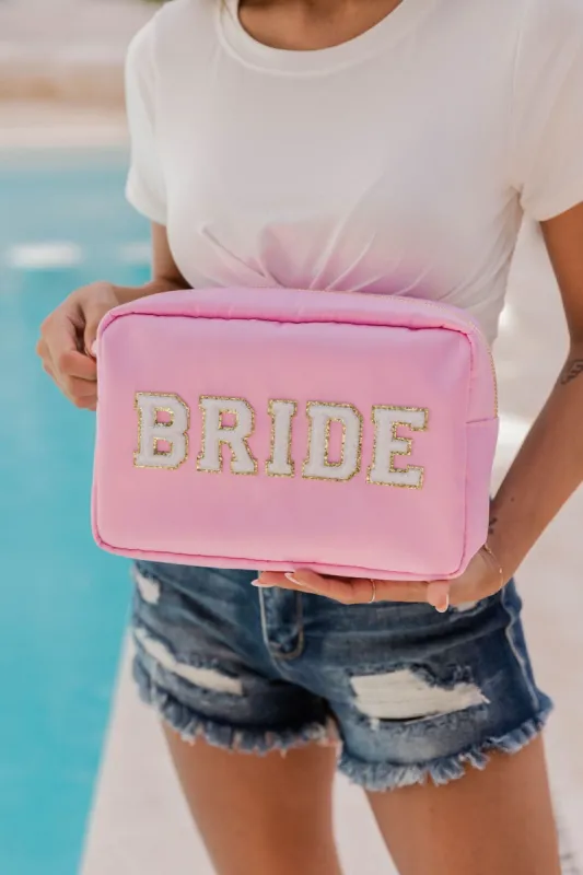 Bride Patch White/Pink Large Bag sold by Pink Lily