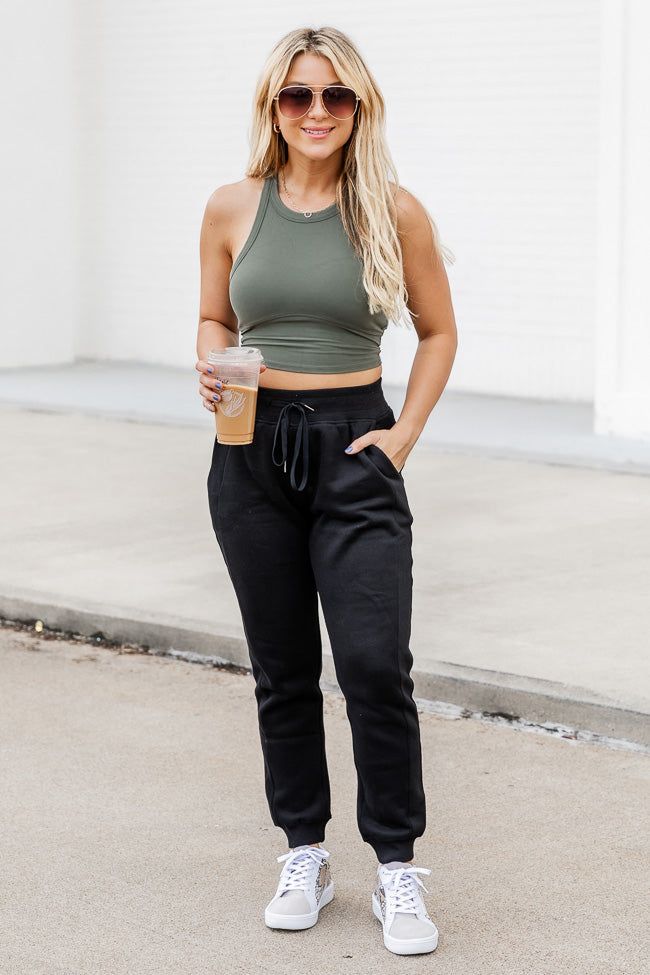 Making It Look Easy Black Joggers FINAL SALE sold by Pink Lily product image thumbnail 2