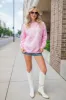 Texas Block Light Pink Oversized Graphic Sweatshirt sold by Pink Lily