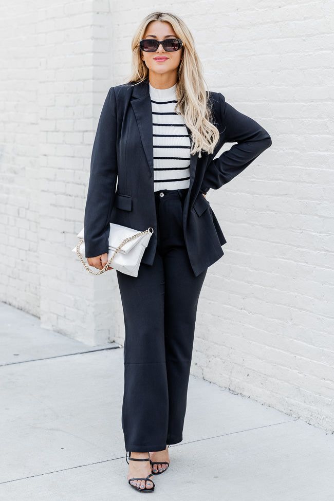 A New Vision Black Tailored Pants FINAL SALE sold by Pink Lily product image thumbnail 2