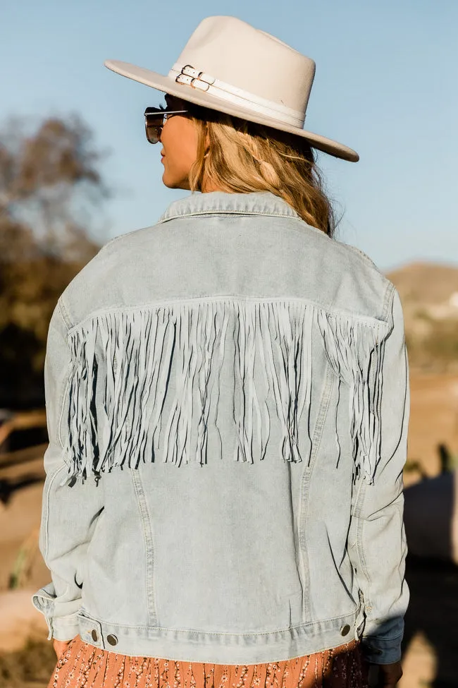 Good Old Days Light Wash Denim Jacket FINAL SALE sold by Pink Lily product image thumbnail 3