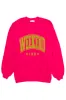 Weekend Vibes Hot Pink Oversized Graphic Sweatshirt sold by Pink Lily