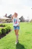 Red White and Boots White Graphic Tee sold by Pink Lily