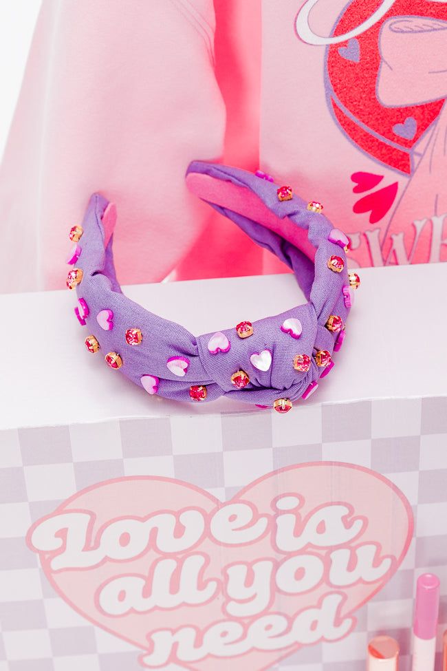 Valentine's Day Box Purple Headband sold by Pink Lily