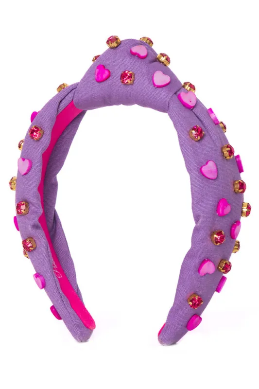 Purple Heart Jeweled Headband FINAL SALE sold by Pink Lily