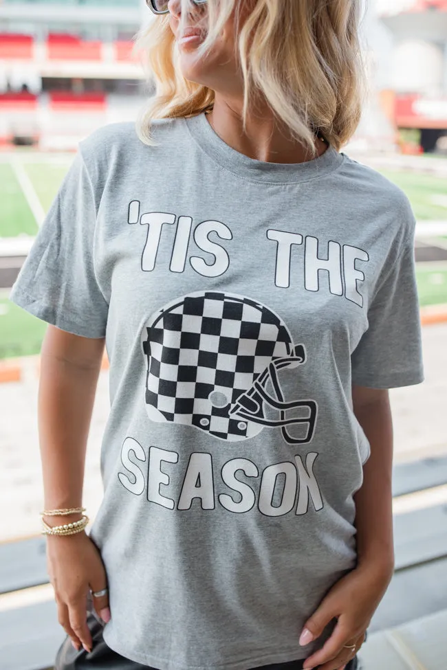 Tis The Season Light Grey Oversized Graphic Tee sold by Pink Lily product image thumbnail 2