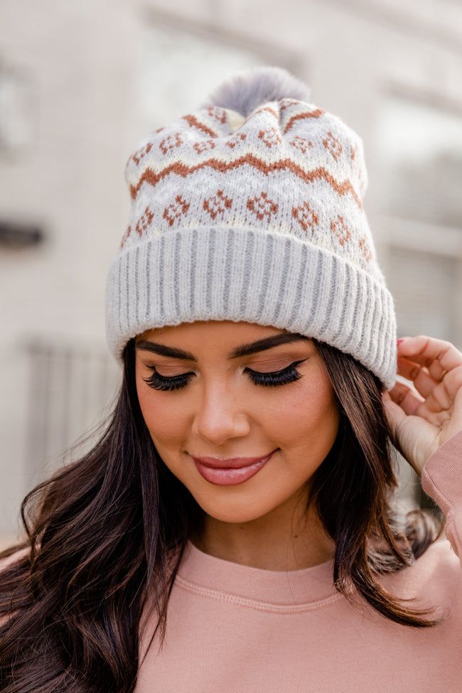 Grey Ski Beanie sold by Pink Lily product image thumbnail 2