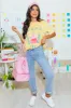 Teacher Life Mustard Graphic Tee FINAL SALE sold by Pink Lily