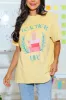 Teacher Life Mustard Graphic Tee FINAL SALE sold by Pink Lily