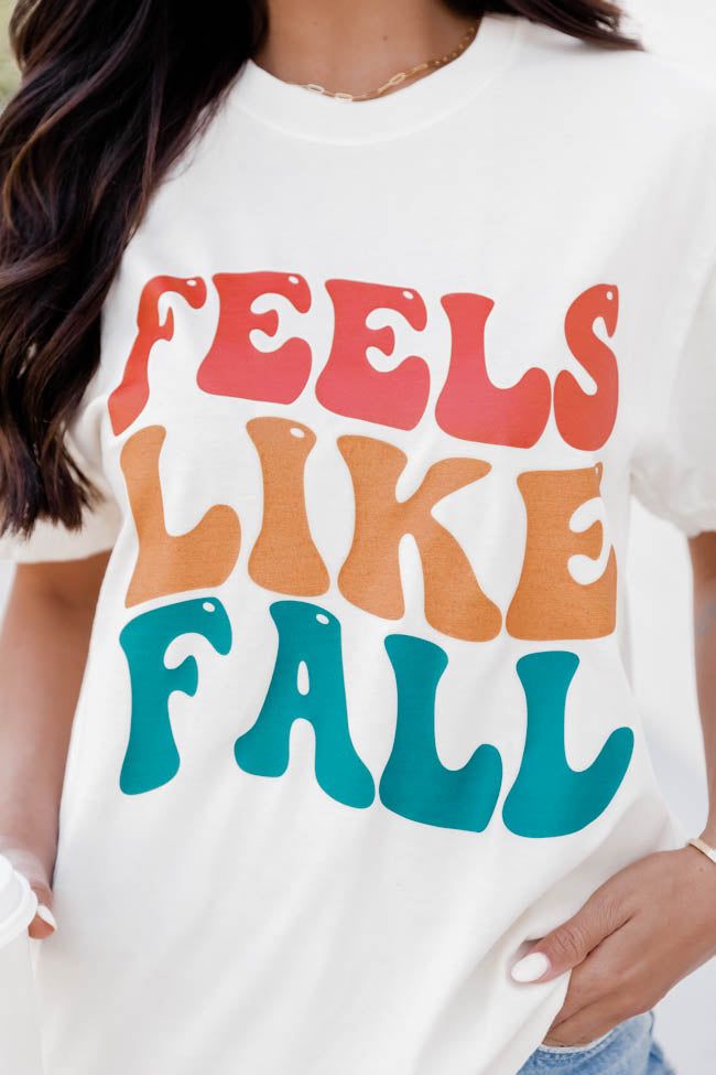 Feels Like Fall Ivory Graphic Tee sold by Pink Lily product image thumbnail 3