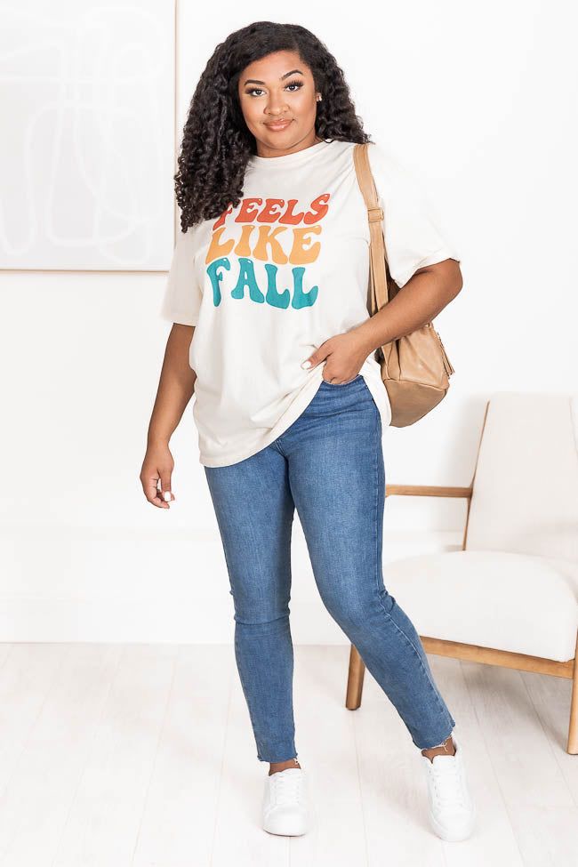 Feels Like Fall Ivory Graphic Tee sold by Pink Lily product image thumbnail 6