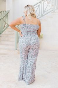 Aware Of This Floral Flare Leg Jumpsuit FINAL SALE sold by Pink Lily