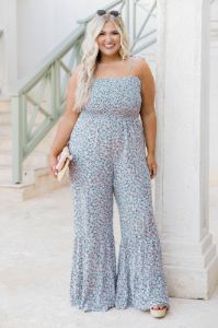 Aware Of This Floral Flare Leg Jumpsuit FINAL SALE sold by Pink Lily