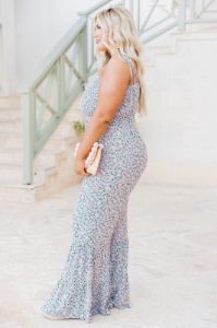 Aware Of This Floral Flare Leg Jumpsuit FINAL SALE sold by Pink Lily