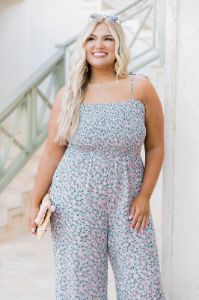Aware Of This Floral Flare Leg Jumpsuit FINAL SALE sold by Pink Lily