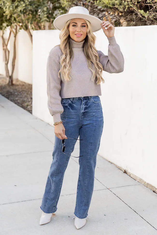 Lucille Medium Wash Straight Leg Seam Detail Jeans FINAL SALE sold by Pink Lily product image thumbnail 5