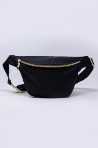 On The Go Black Belt Bag sold by Pink Lily