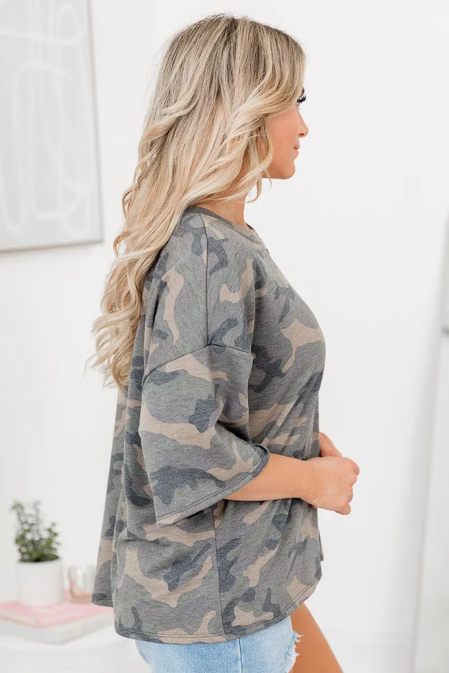 Found You Oversized Camo Tee sold by Pink Lily product image thumbnail 4