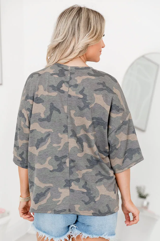 Found You Oversized Camo Tee sold by Pink Lily product image thumbnail 5