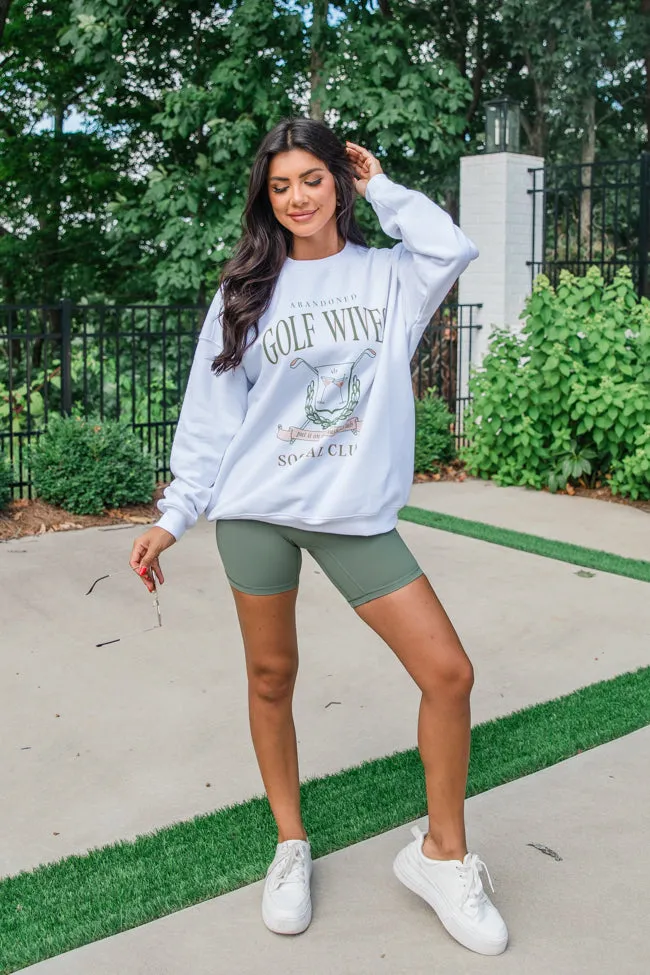 Abandoned Golf Wives White Oversized Graphic Sweatshirt SALE sold by Pink Lily product image thumbnail 2