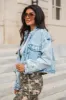 It's Your Choice Light Wash Cropped Denim Jacket FINAL SALE sold by Pink Lily