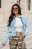 It's Your Choice Light Wash Cropped Denim Jacket FINAL SALE sold by Pink Lily