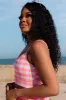 Kind Of Coastal In Girly Gingham Bikini Top FINAL SALE sold by Pink Lily