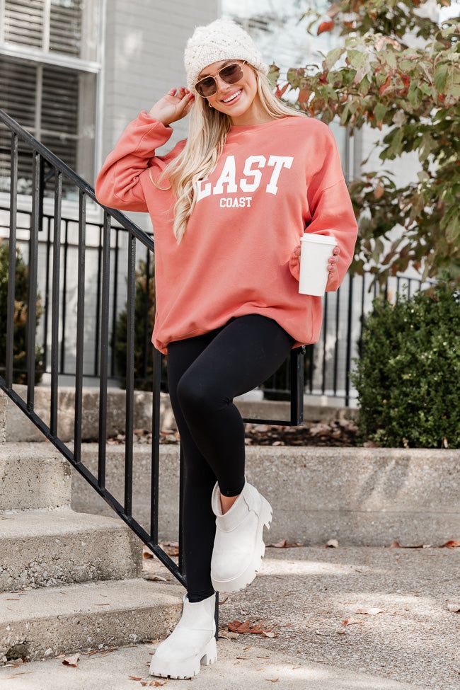 East Coast Brick Oversized Graphic Sweatshirt sold by Pink Lily product image thumbnail 4